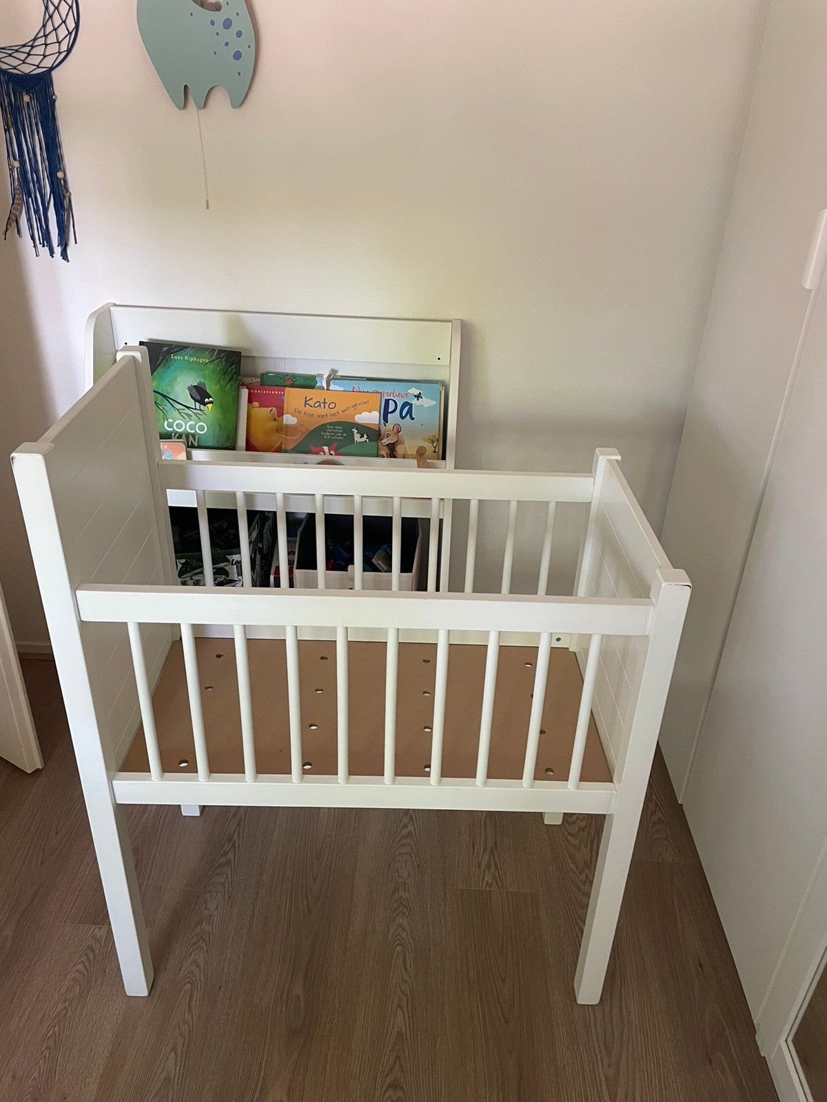 Kidsmill Noa Wieg Mat Wit, Ophalen, Zo goed als nieuw, Wieg