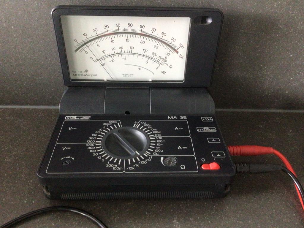 BBC Goerz Metrawatt MA 3E multimeter, Ophalen of Verzenden, Gebruikt, Overige typen