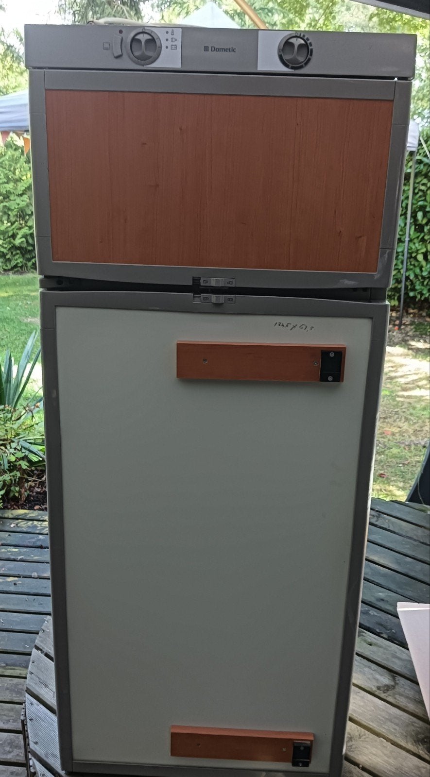 Dometic inbouw koelkast op gas, 12V en 230V, Witgoed en Apparatuur, Koelkasten en IJskasten, Ophalen, Gebruikt, 120 tot 140 cm