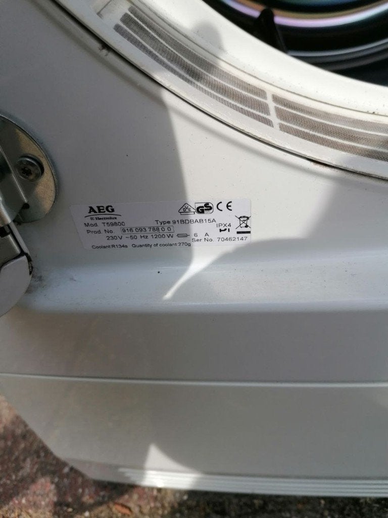 Foto 8 van AEG Electrolux wasdroger - Condensdroger, type T59800