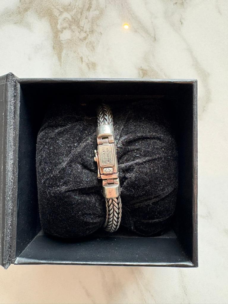 Buddha to Buddha armband zilver ellen, Sieraden, Tassen en Uiterlijk, Ophalen of Verzenden, Zo goed als nieuw, Zilver