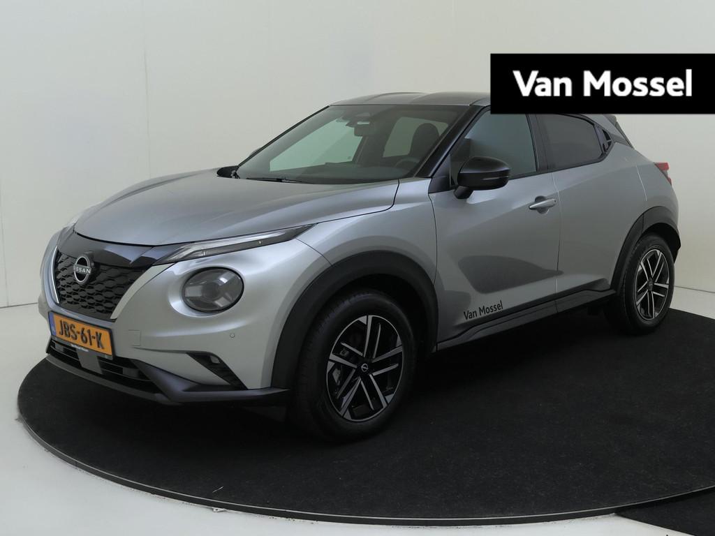 Nissan Juke 1.6 Hybrid N-Connecta Stoelverwarming en Stuurve, Auto's, Nissan, Stof, Lichtsensor, Origineel Nederlands, Bedrijf