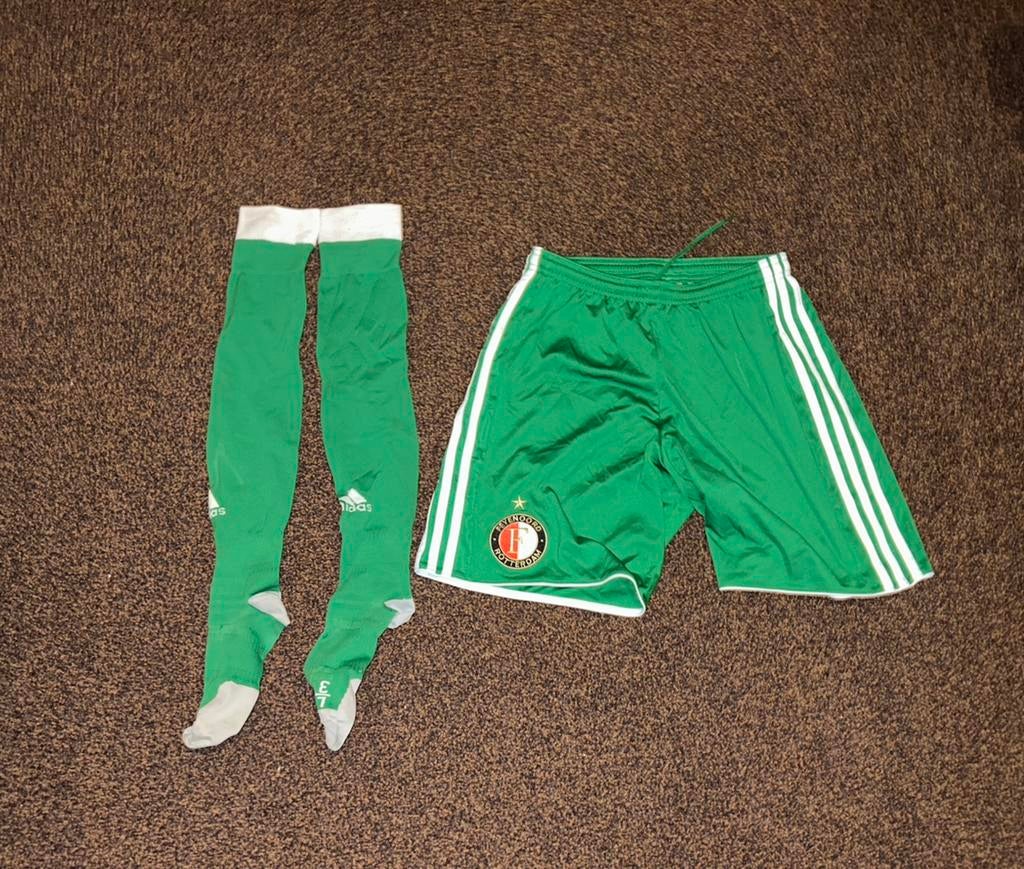 Feyenoord 2017/2018 uitbroekje en sokken maat S en 38/40, Maat S, Ophalen of Verzenden, Nieuw, Broek