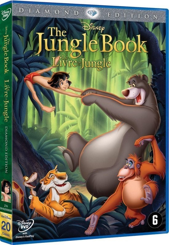 DVD:  Disney: The Jungle Book Diamond edition (nieuw), Tekenfilm, Amerikaans, Ophalen of Verzenden, Vanaf 6 jaar