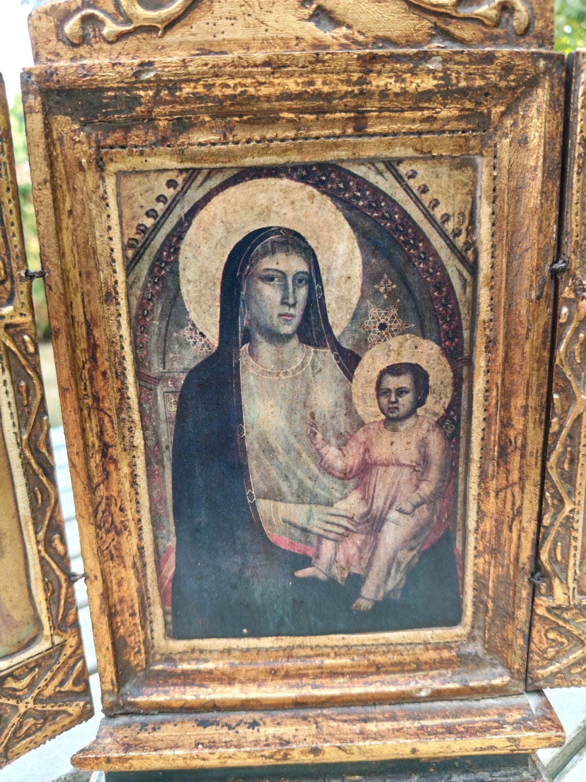 Oud/antiek Florentijns drieluik, iconografie VERKOCHT, Ophalen of Verzenden