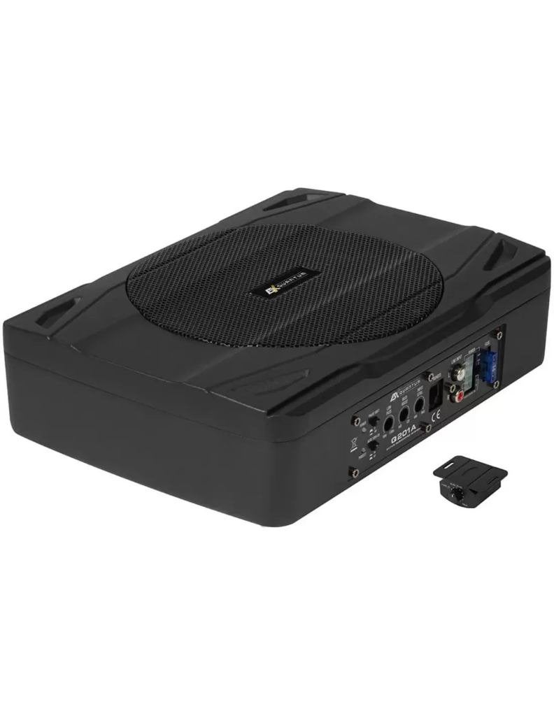 ESX Q201A platte underseat subwoofer met ingebouwde amp, Ophalen of Verzenden, Nieuw
