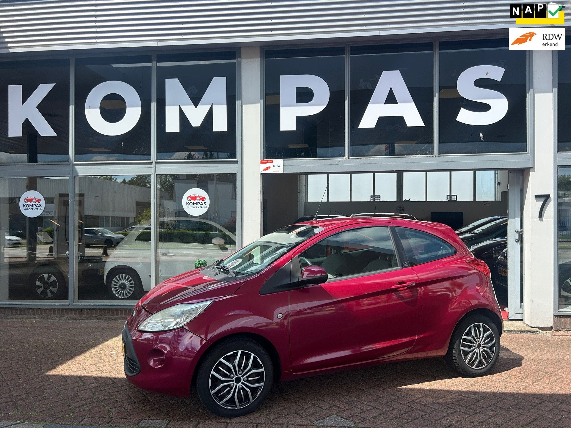 Ford Ka 1.2 Titanium |NAP|Airco|EL.Ramen|Apk2027|AUX|, Auto's, Voorwielaandrijving, Stof, Gebruikt, 1242 cc