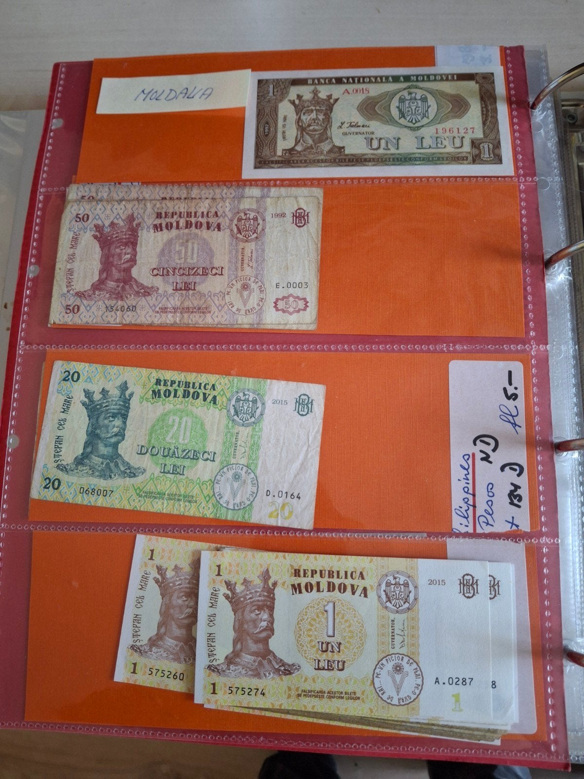 5 Moldavische bankbiljetten - Diverse coupures, Ophalen of Verzenden, Overige landen, Setje