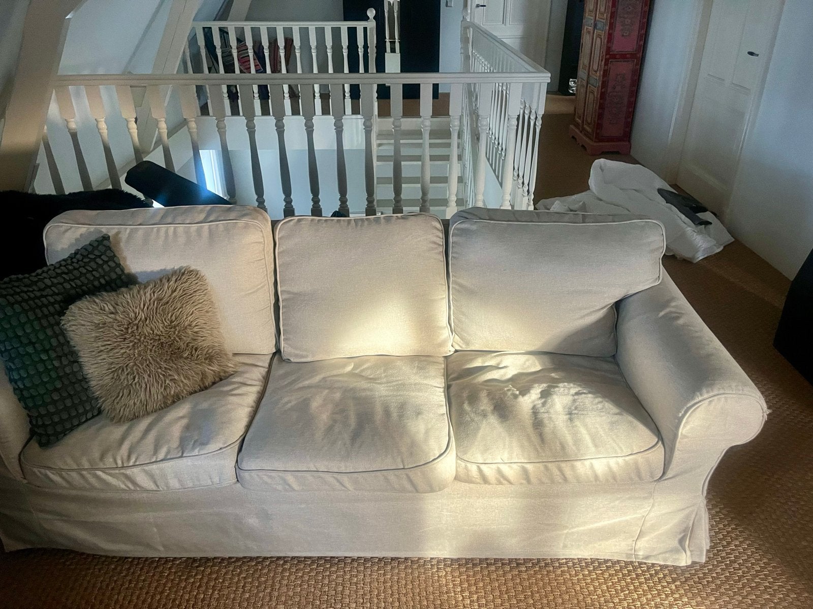 IKEA Ektorp 3-zitsbank - Zo goed als nieuw, Driepersoons, 75 tot 100 cm, Ophalen of Verzenden, Zo goed als nieuw