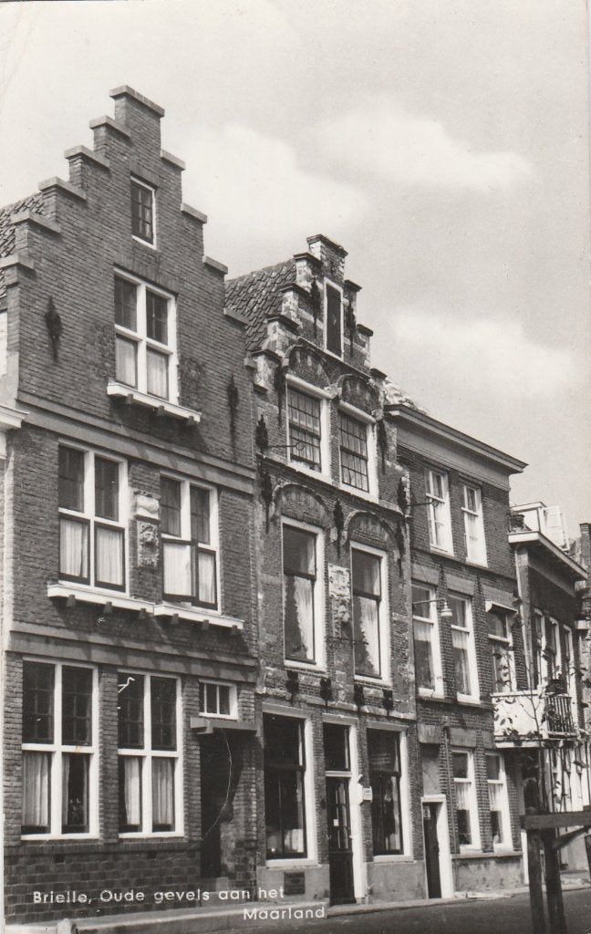 brielle- gevels maarland, Verzamelen, Ansichtkaarten | Nederland, Ophalen of Verzenden, Voor 1920, Zuid-Holland