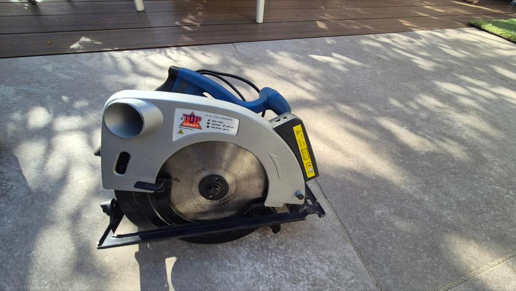 Topcraft Cirkelzaag - Krachtige Zaag voor Diverse Klussen, Doe-het-zelf en Verbouw, Gereedschap | Zaagmachines, Ophalen, Gebruikt