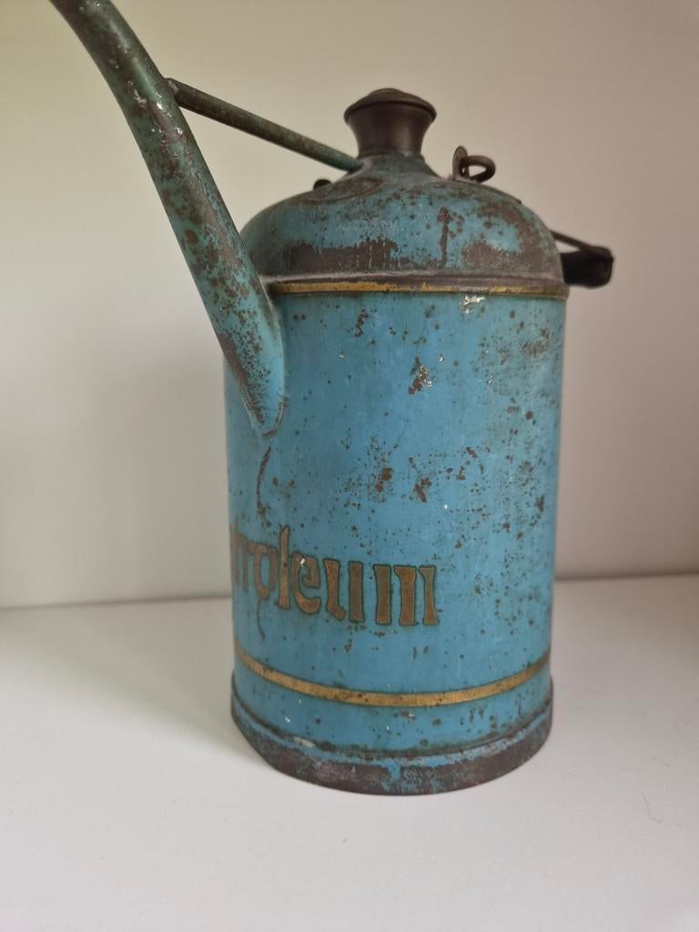 Vintage Petroleum Kan 1,5L - Decoratief Oliekan, Antiek en Kunst, Ophalen of Verzenden