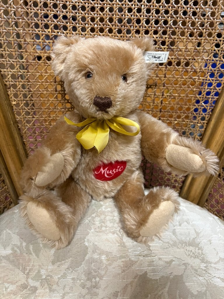 Steiff Musik Bär 1951 rep van 1993. 35cm., Ophalen of Verzenden, Gebruikt, Stoffen beer, Steiff