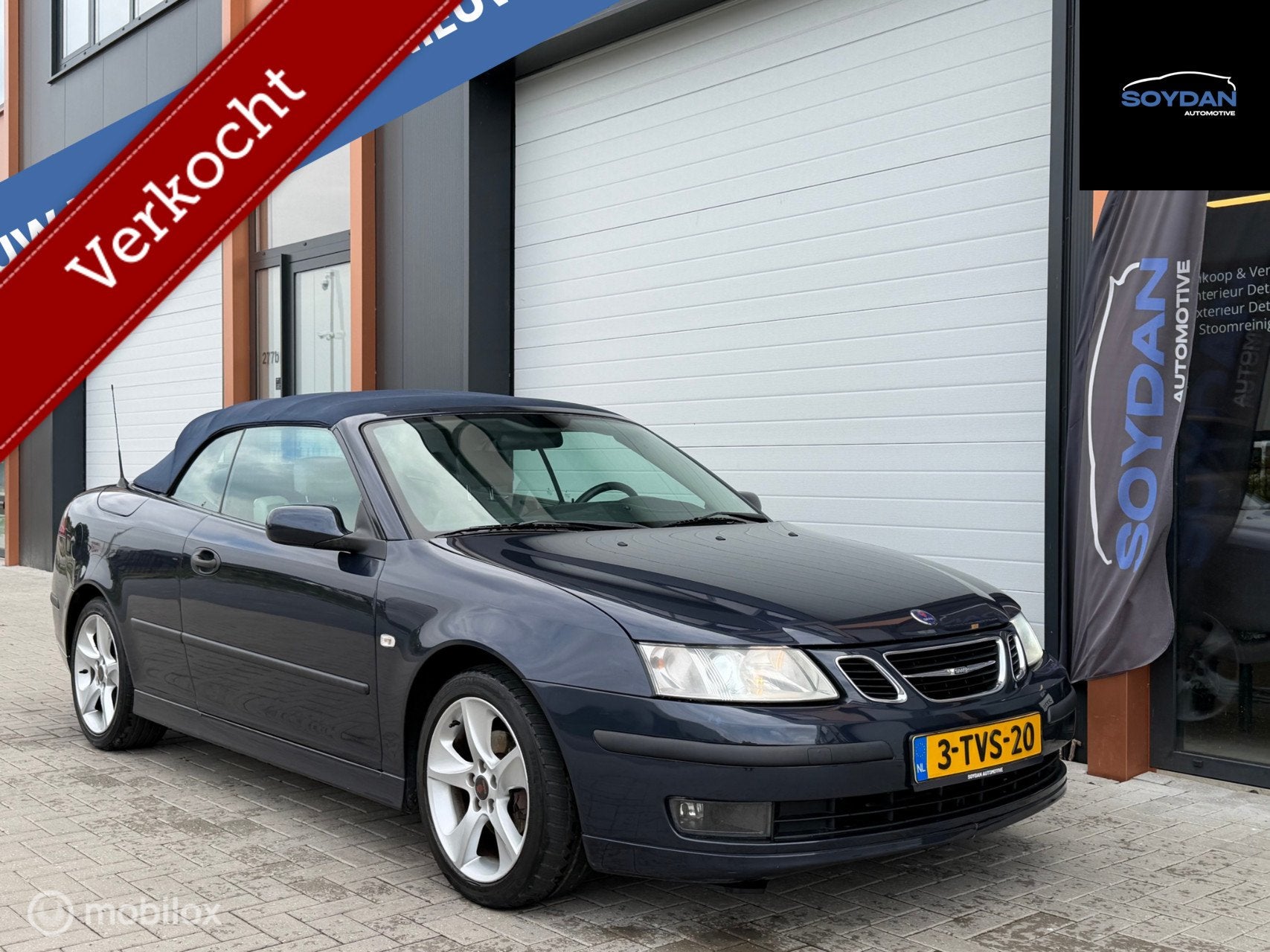 Saab 9-3 Cabrio 1.8t Vector | CABRIO | NAVI | 6 BAK | DEALER, Auto's, Voorwielaandrijving, Gebruikt, 4 cilinders, Leder