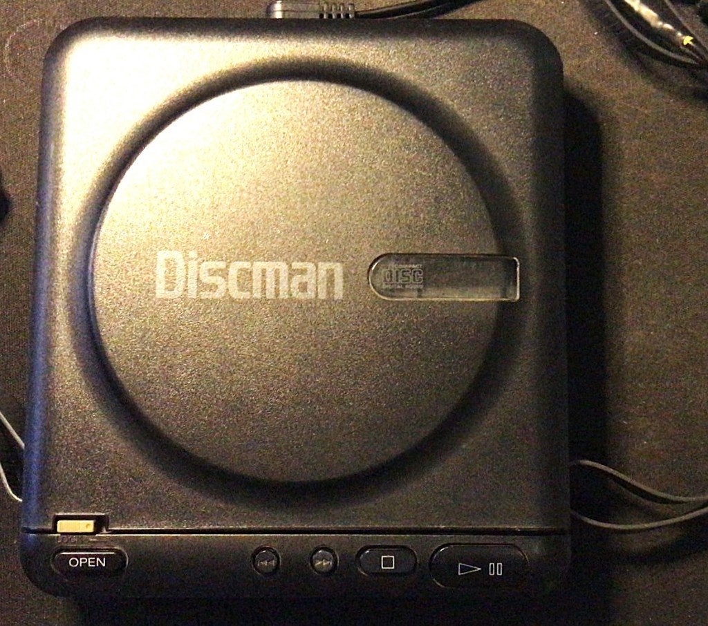 Sony Vintage Discman(1987)D-20 met voeding/Philips earphones, Ophalen of Verzenden, Discman