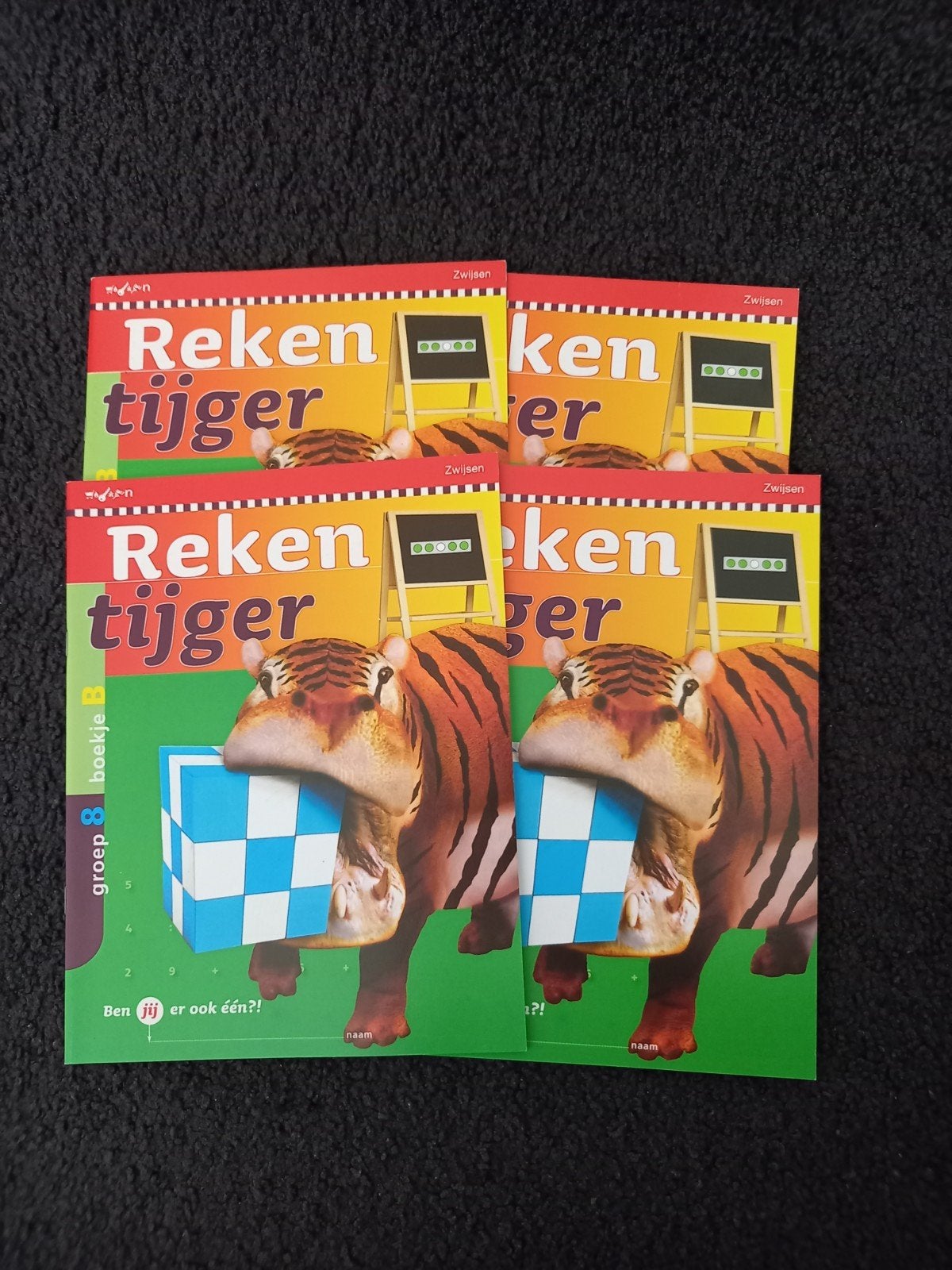 Reken tijger groep 8 boekje B - Zwijsen (4 stuks), Boeken, Ophalen of Verzenden, Zo goed als nieuw, Overige niveaus, Overige vakken