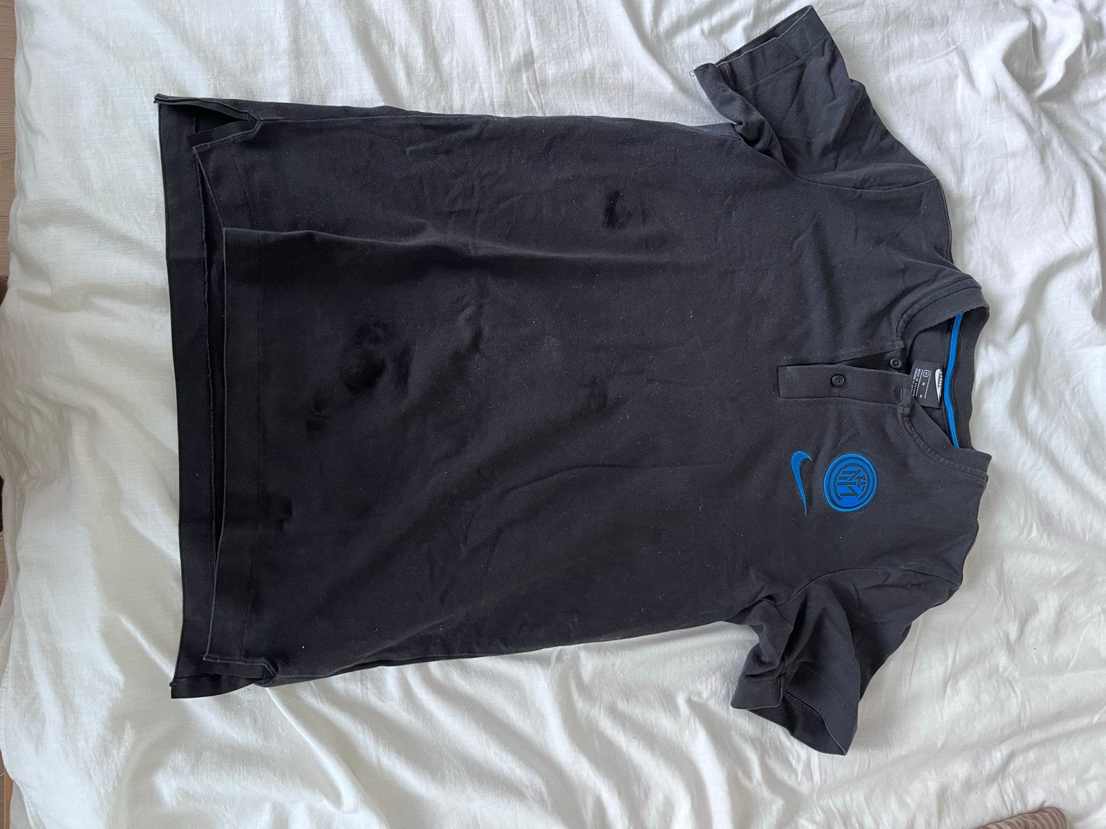 Nike Inter Milan Polo Shirt - Maat M, Verzenden, Gedragen, Maat 48/50 (M), Zwart