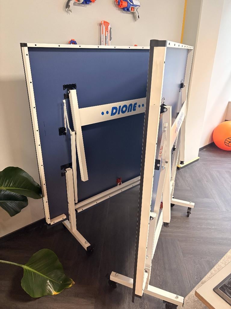 tafeltennistafel - Table tennis table with kit, Sport en Fitness, Ophalen, Zo goed als nieuw, Tafel Indoor, Verrijdbaar
