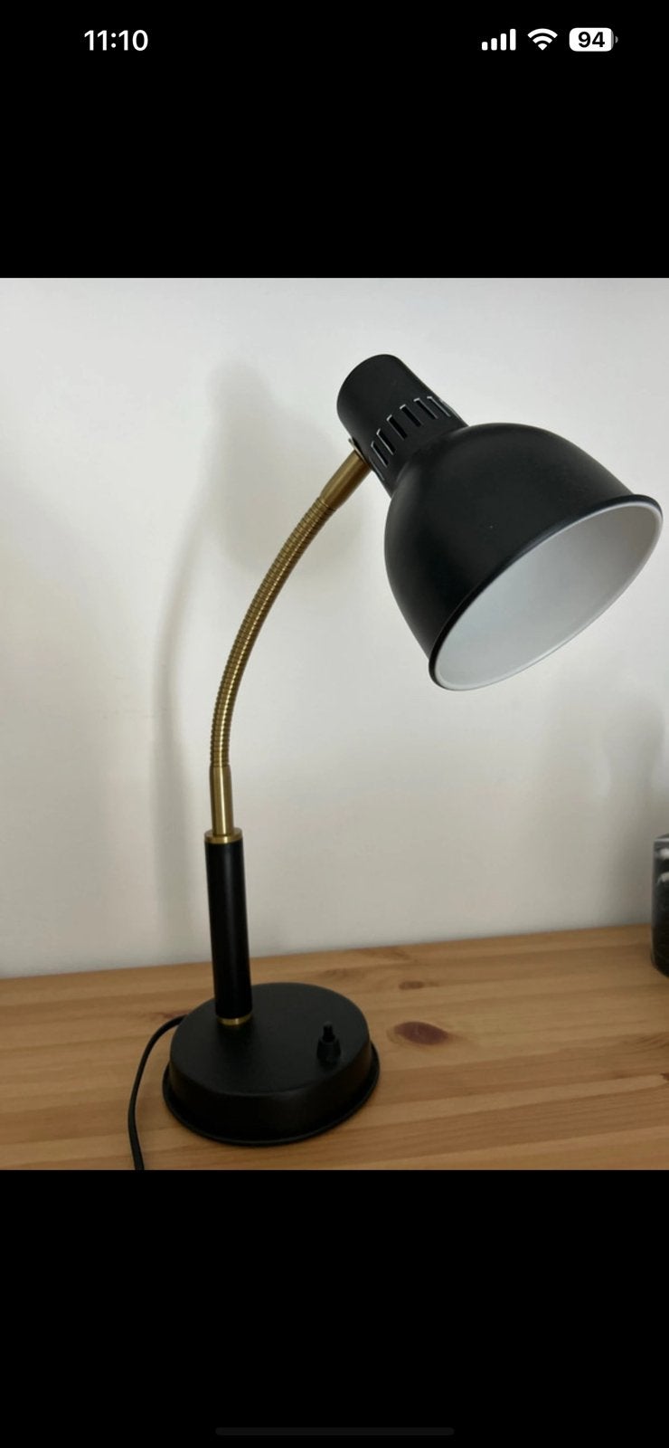 Tafellamp Ikea, Goud, Ophalen, Zo goed als nieuw, IKEA