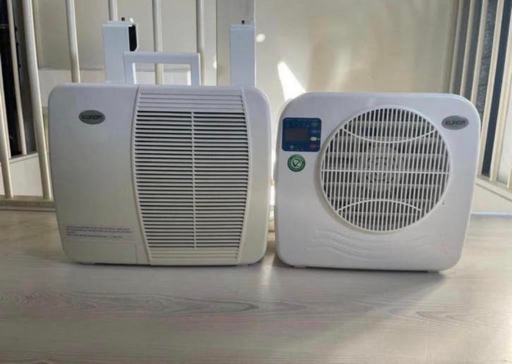 Eurom AC2401 Split Airco Caravan, Witgoed en Apparatuur, Airco's, Ophalen, Minder dan 60 m³, 3 snelheden of meer, Zo goed als nieuw