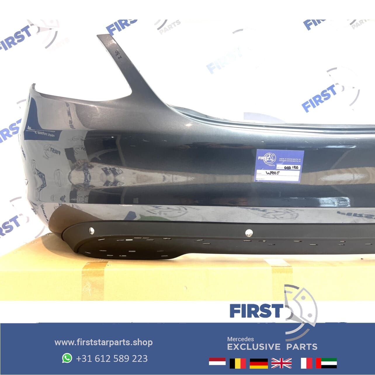 W205 achterbumper Mercedes C Klasse 2014-2019 PDC bumper ZWA, Gebruikt, -, Ophalen of Verzenden, Achter