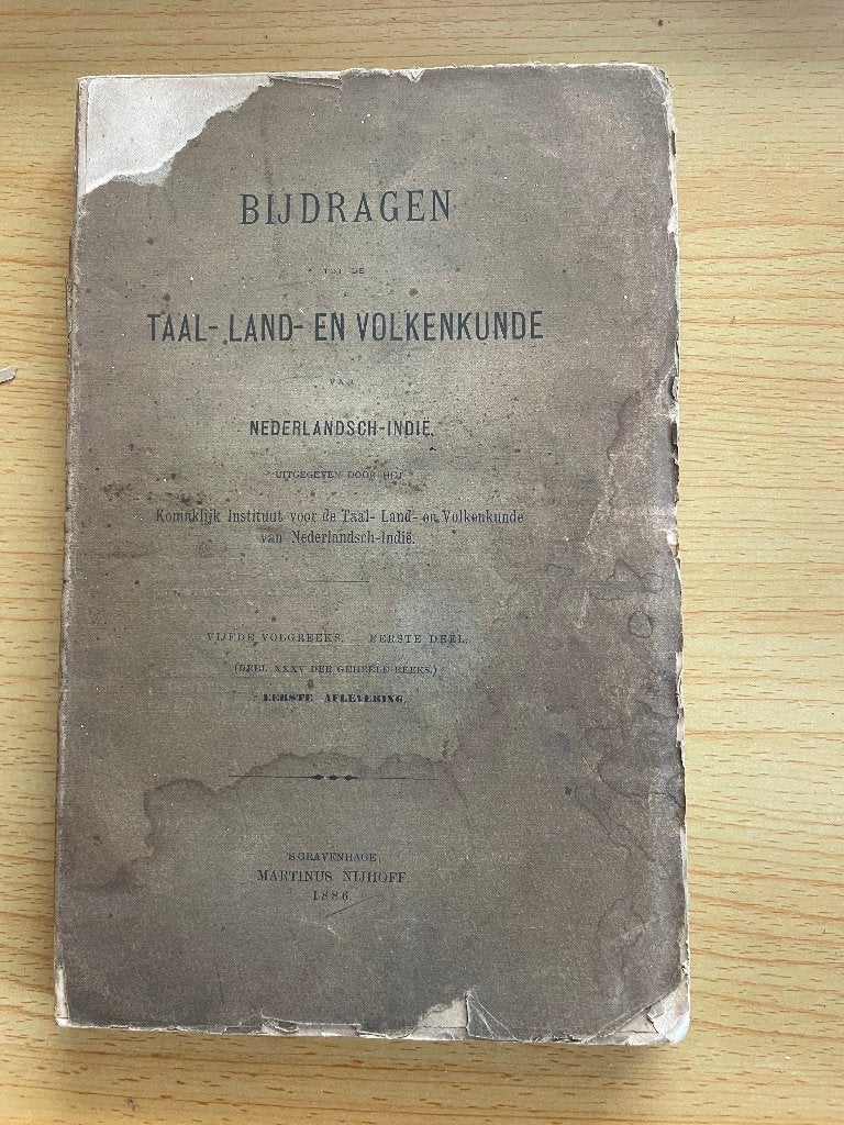 Bijdragen tot de Taal-, Land- en Volkenkunde van N.-Indië 35, Boeken, Ophalen of Verzenden, Gelezen, Diverse auteurs