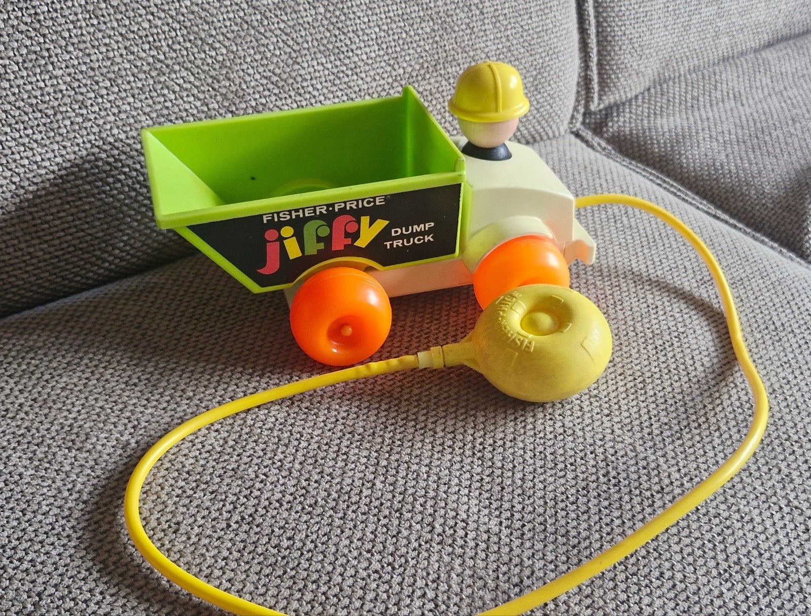 Vintage Fisher Price Jiffy Dump Truck 1970, Ophalen of Verzenden