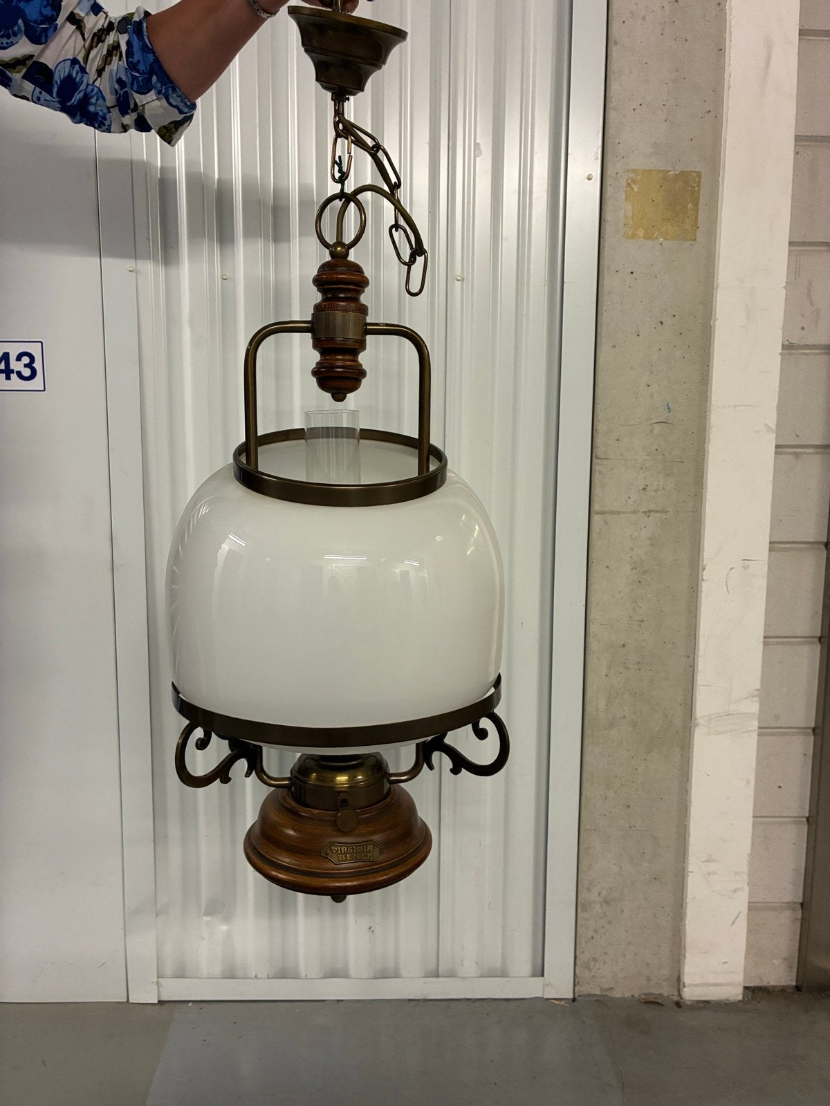Vintage hanglamp met dimfunctie - Virginia Beach, Ophalen, Gebruikt, Glas, E27 (groot)