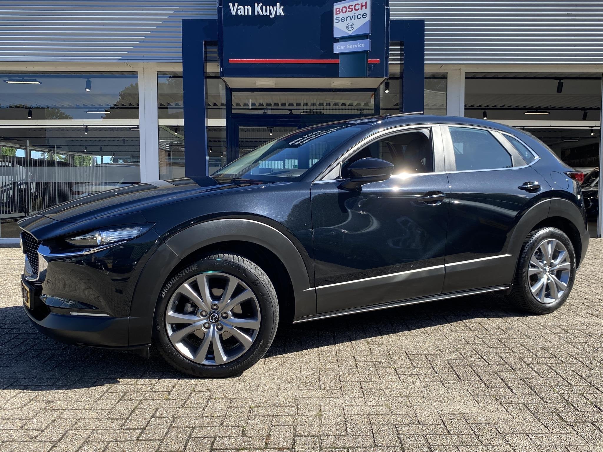 Mazda CX-30 2.0 e-SkyActiv-X M Hybrid Exclusive-line / NL-Au, Auto's, 1998 cc, Gebruikt, Euro 6, Zwart