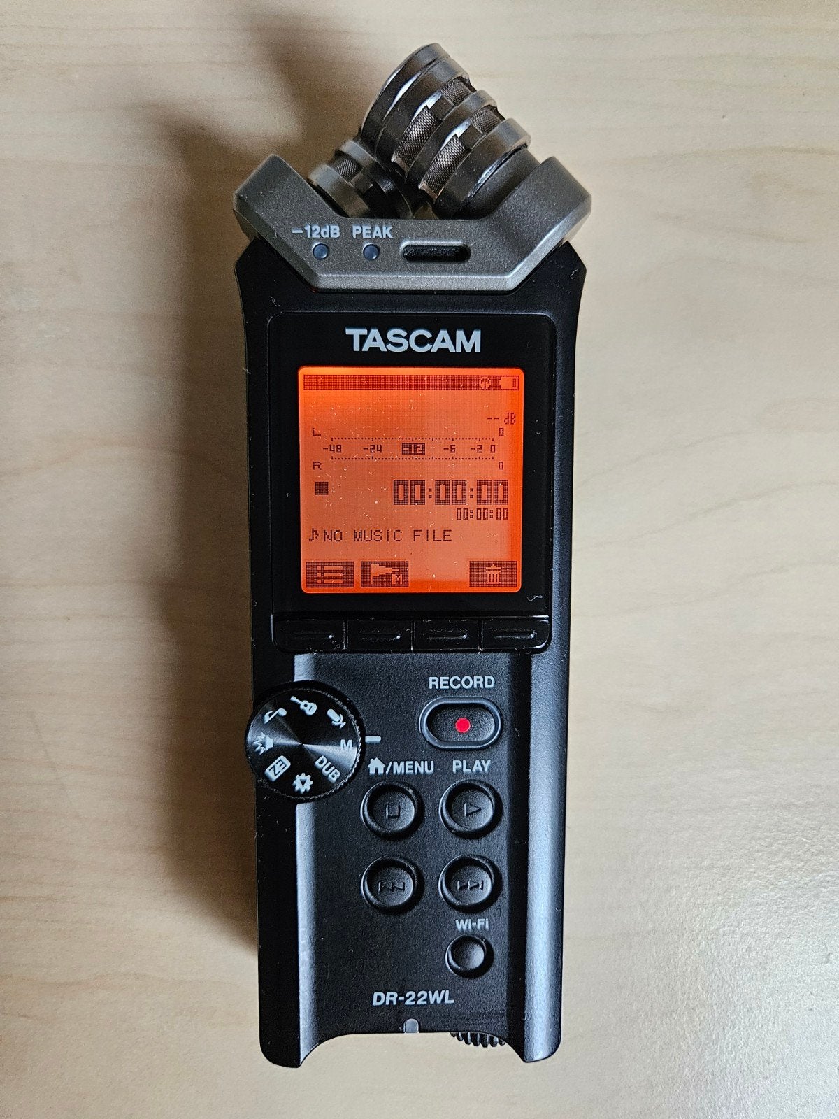 Tascam DR-22WL, Ophalen, Audio