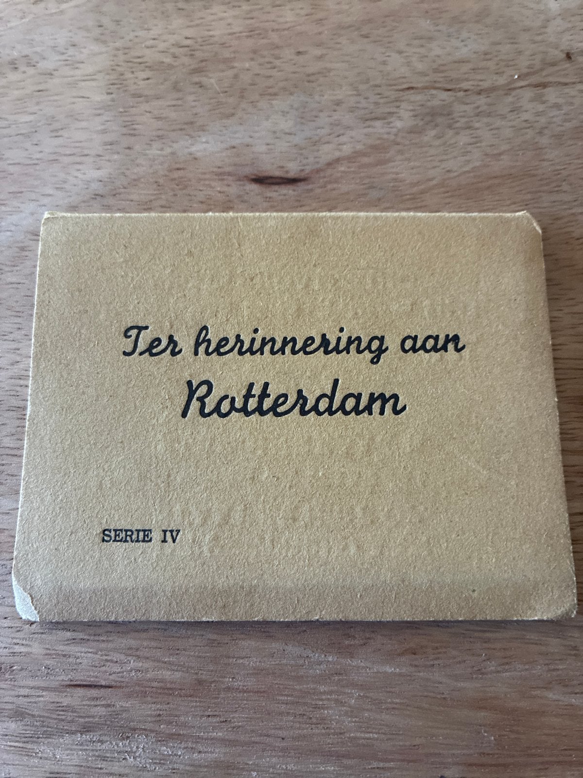 Oud accordeonboekje 'Ter herinnering aan Rotterdam', Verzamelen, Ophalen of Verzenden, Voor 1920, Gelopen, Zuid-Holland