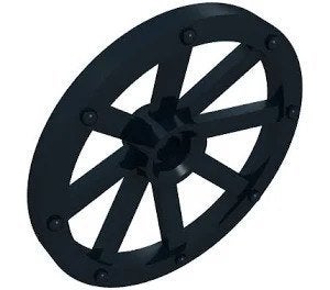 Lego Black-Wheel-Wagon-Large-33mm-D._-Hole-Round-for-Wheels, Kinderen en Baby's, Speelgoed | Duplo en Lego, Gebruikt, Overige thema's