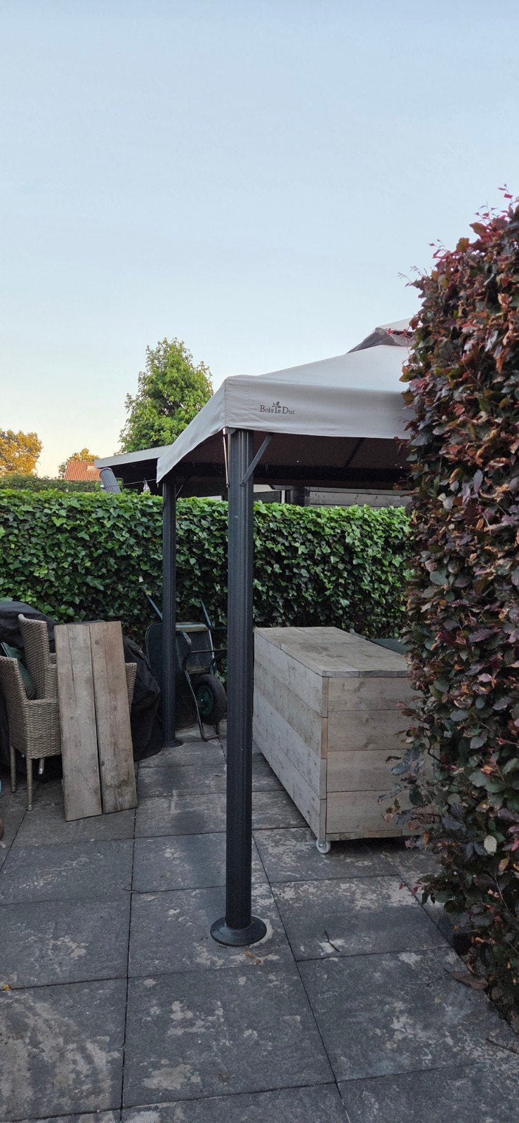 Paviljoen Avio 3x4m Bois le Duc grijs - stevig frame, Ophalen, Nieuw, Minder dan 5 meter, Paviljoen