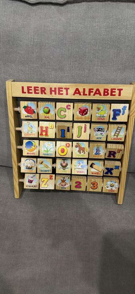 Houten Alfabet Speelgoed - Leer het Alfabet, Ophalen of Verzenden