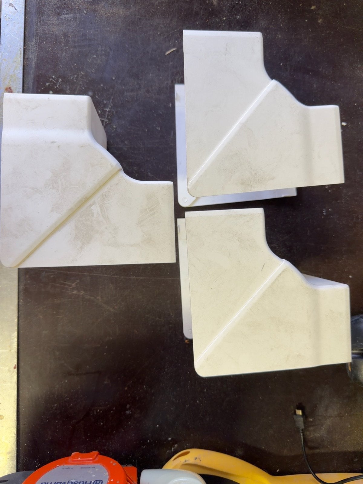 3x Kopos binnenhoek kabelgoot 110x65mm wit, Ophalen of Verzenden, Gebruikt, Overige merken, Overige typen