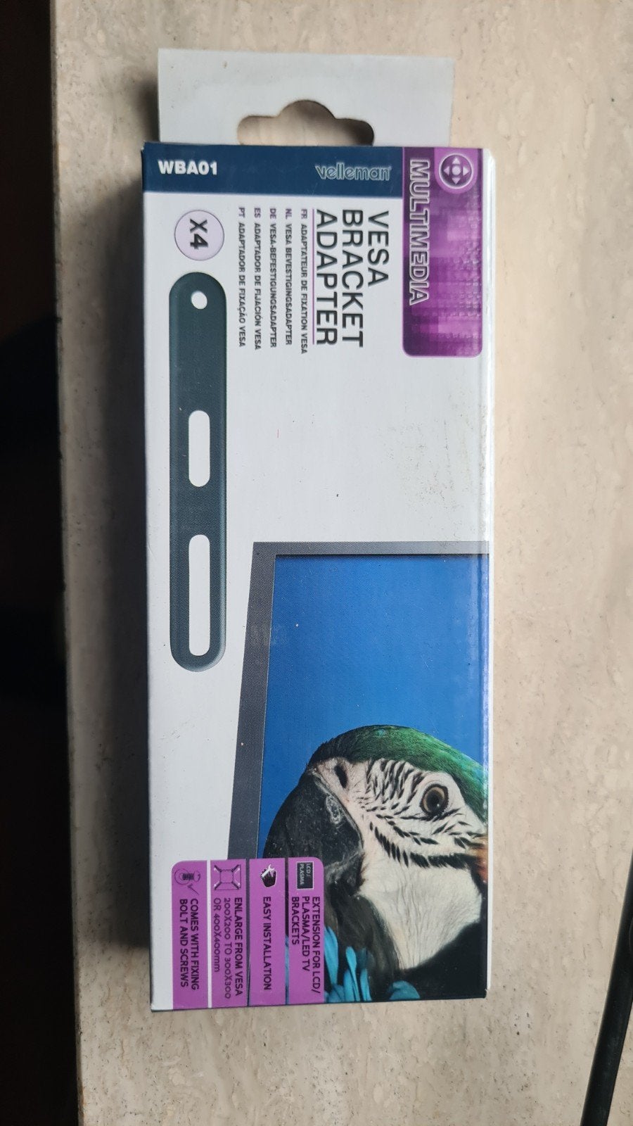 Velleman VESA Bevestigingsadapter WBA01 (Nieuw), Audio, Tv en Foto, Ophalen of Verzenden