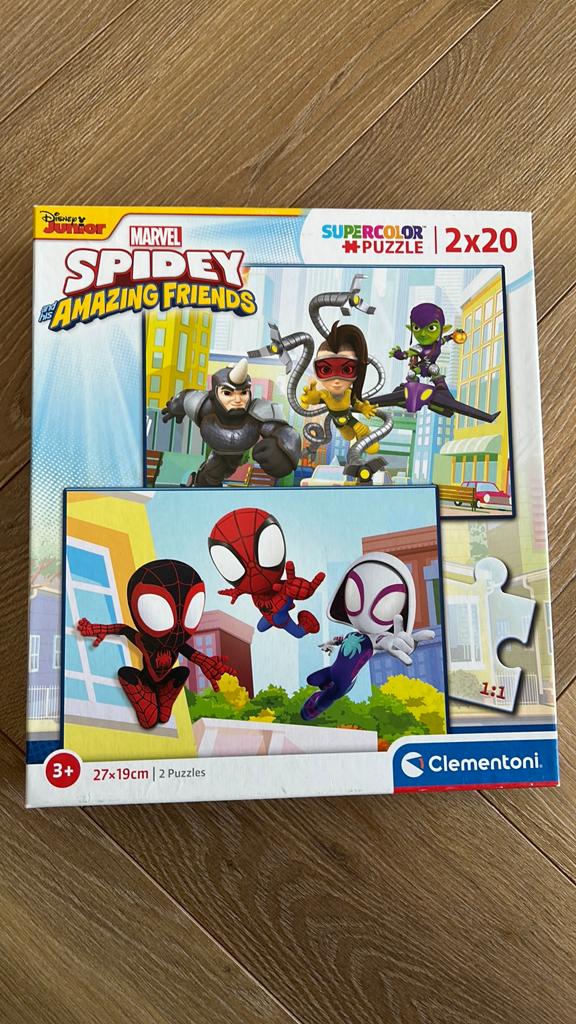 Spidey puzzel - 2x20, Ophalen of Verzenden, Meer dan 50 stukjes, 6 jaar of ouder