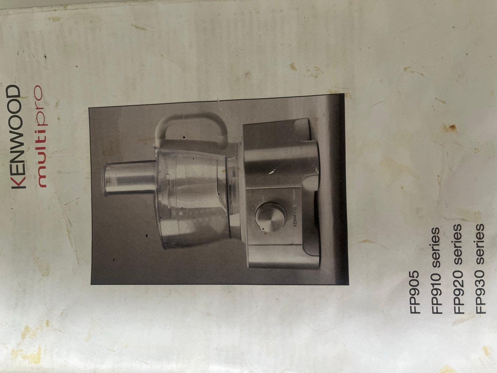 Kenwood Multipro Foodprocessor FP905 met accessoires, Ophalen, Gebruikt, 2 snelheden, 2 tot 3 liter