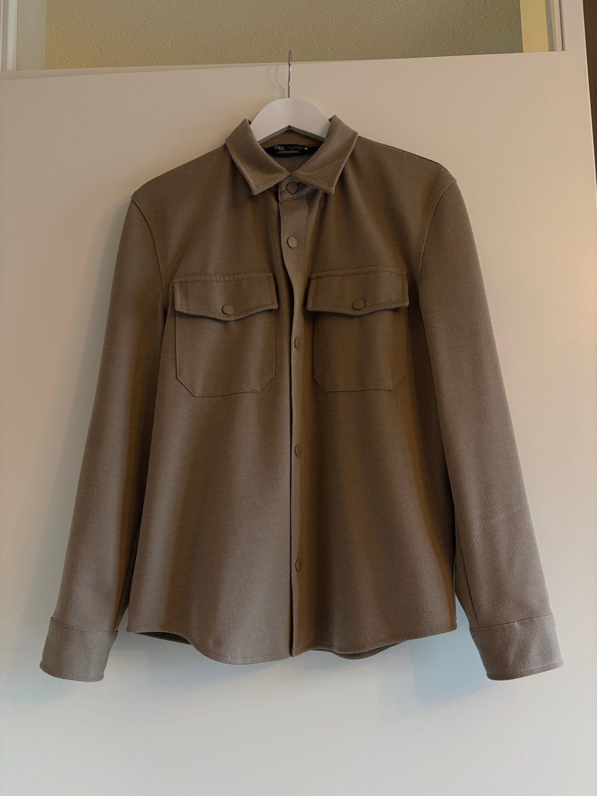 Zara Taupe Jasje Overshirt Heren Maat S, Ophalen of Verzenden, Zo goed als nieuw, Maat 46 (S) of kleiner, Bruin