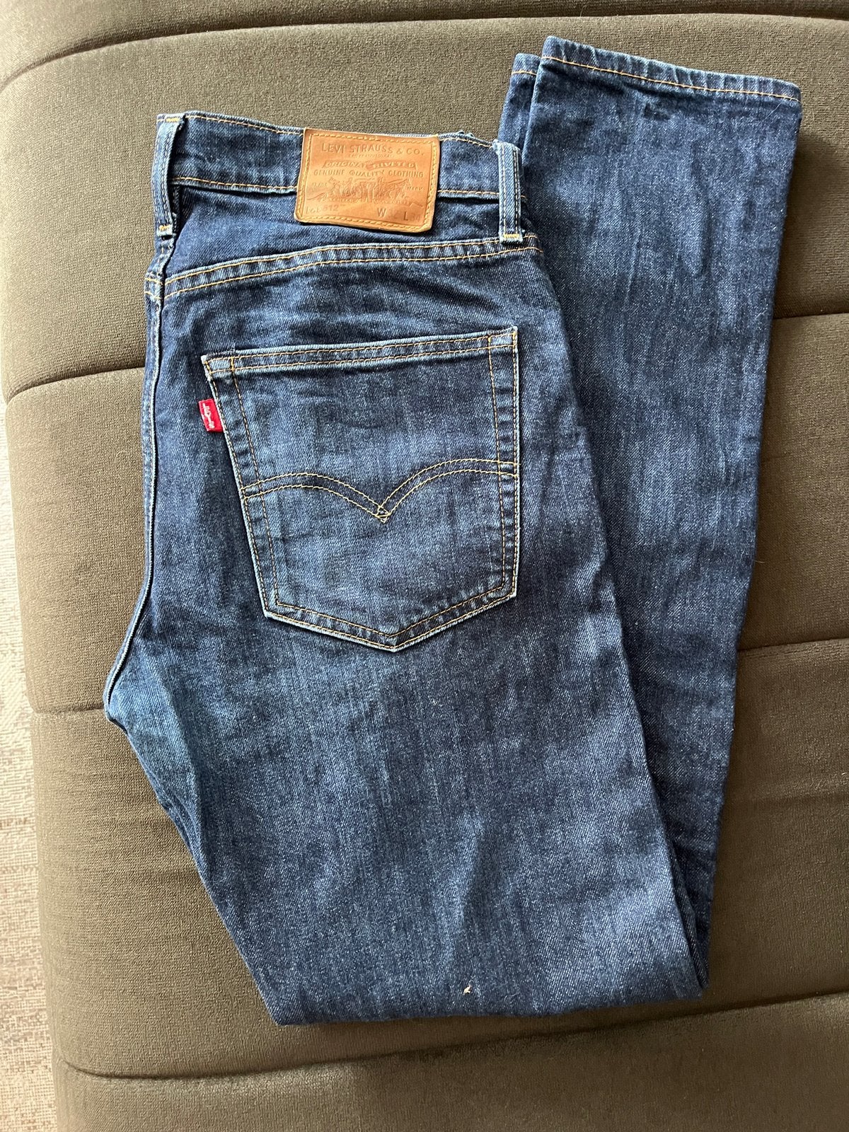 Levis 512  Demin jeans blauw W 32 L 34, Ophalen, Zo goed als nieuw, Blauw, W32 (confectie 46) of kleiner