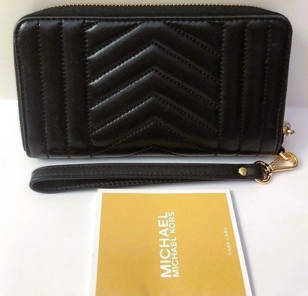 Michael Kors portemonnee dames zwart, Sieraden, Tassen en Uiterlijk, Portemonnees, Verzenden, Zo goed als nieuw, Zwart, Overige merken
