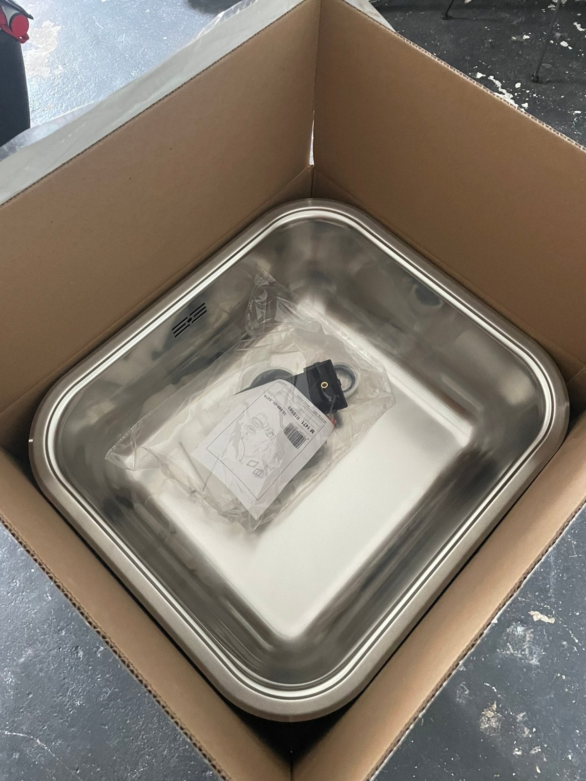 Rvs spoelbak, Huis en Inrichting, Keuken | Keukenelementen, Ophalen, Minder dan 50 cm, Nieuw, Minder dan 25 cm