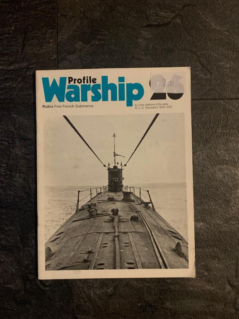 Warship Profile 26 Free French Rubis, Ophalen of Verzenden, Tweede Wereldoorlog, Gelezen, Marine