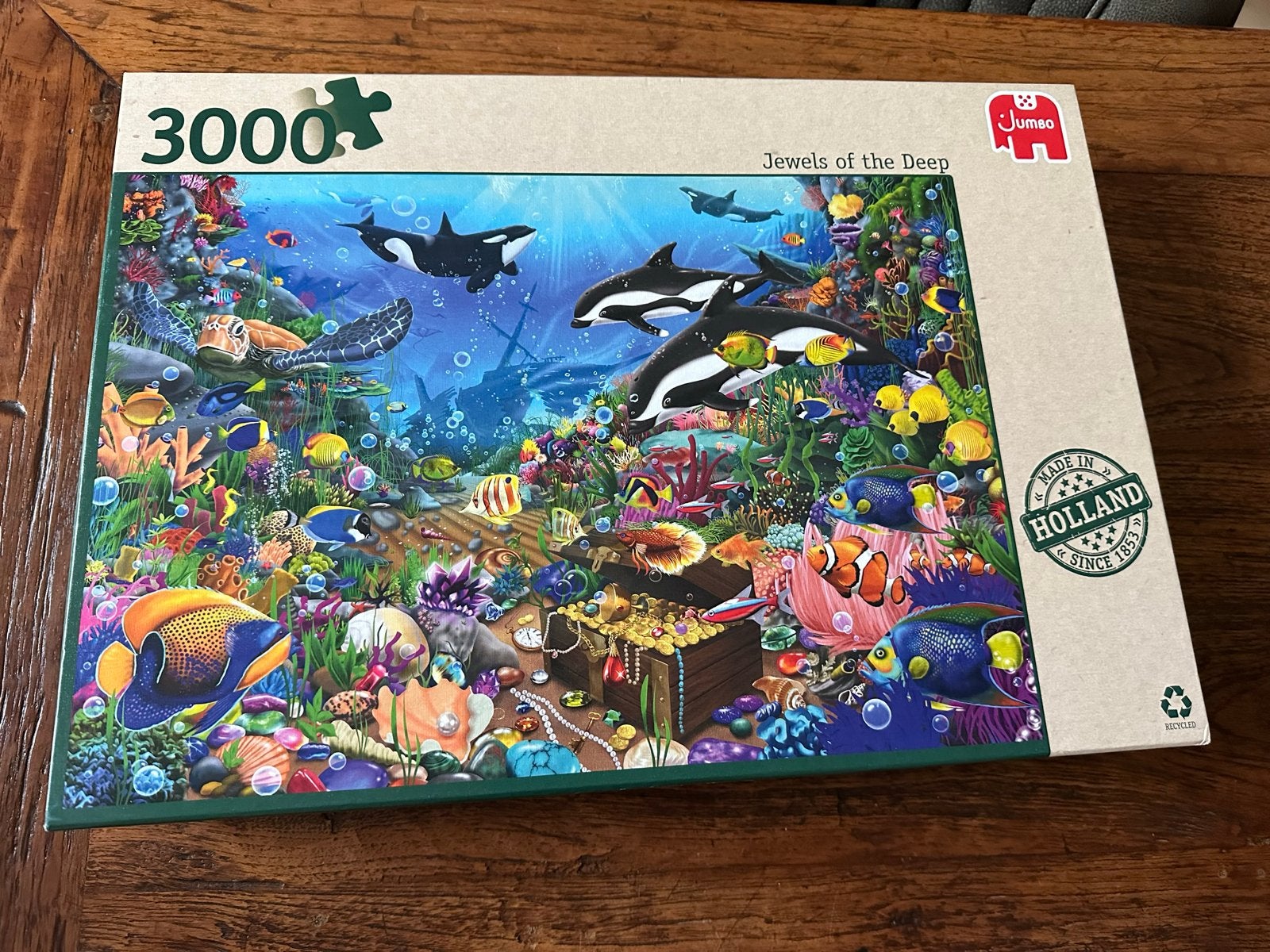Jumbo Legpuzzel 3000 stukjes - Jewels of the Deep (Nieuw), Ophalen, Meer dan 1500 stukjes, Nieuw, Legpuzzel