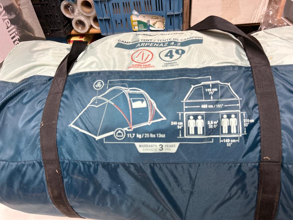 Tent Quechua, Ophalen, Gebruikt