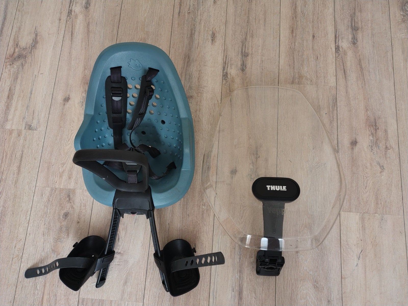 Thule Yepp Nexxt Mini + Windscherm (Ocean Blue), Ophalen