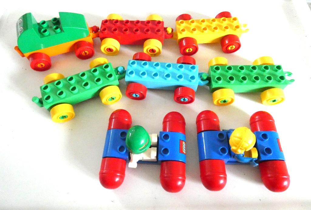 duplo  duw wagentjes  set voor   4,00, Kinderen en Baby's, Speelgoed | Duplo en Lego, Gebruikt, Duplo, Accessoire, Ophalen