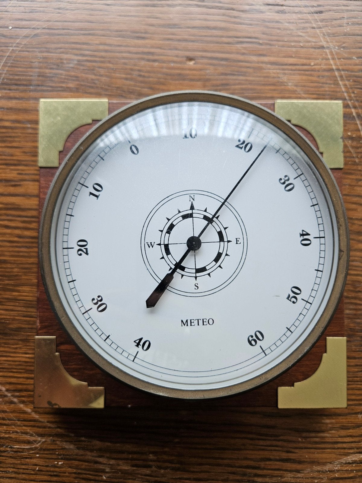 Vintage Meteo Weerstation - Barometer, Ophalen, Zo goed als nieuw, Weerstation