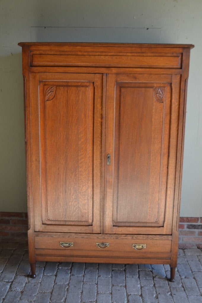Prachtige antieke eiken houten meidenkast., Antiek en Kunst, Verzenden