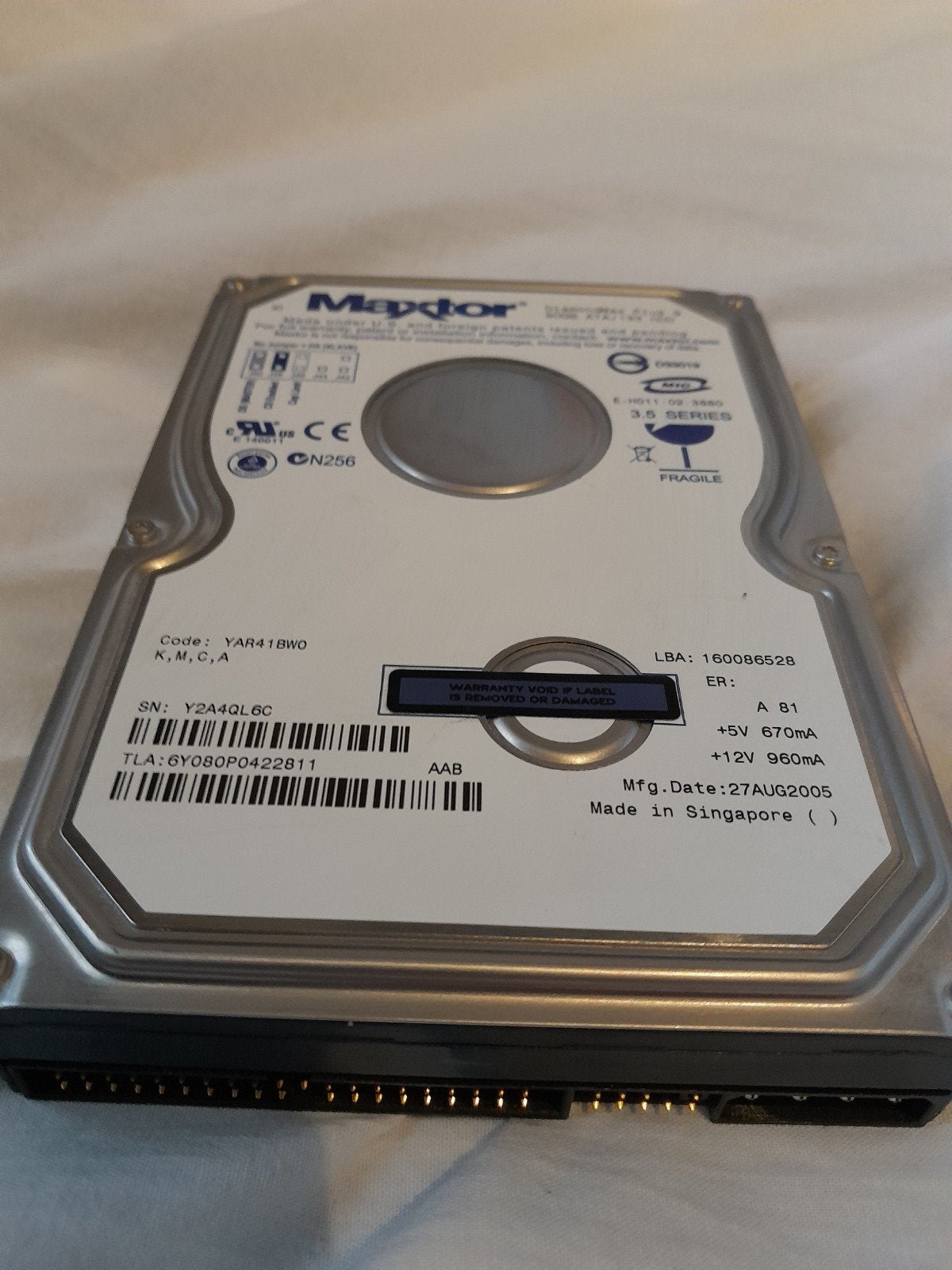 80gb ata met Windows 98, Ophalen of Verzenden